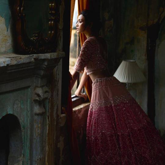 HC-1107 Georgette Lehenga choli wholesale online